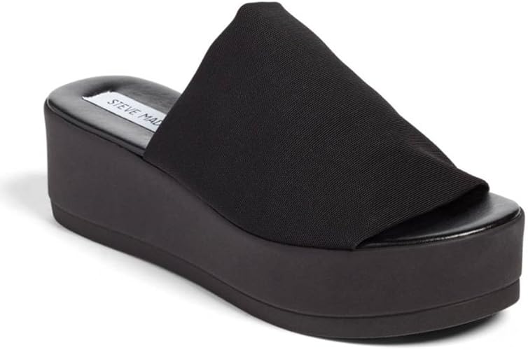 steve madden slinky platform sandals black