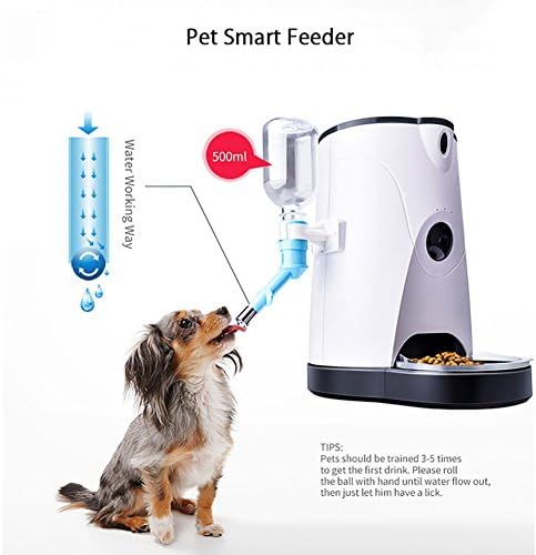 M3M Automatic Pet Feeder And Drinking Fountain (Enhanced Version) Intelligent Control Video Surveillance Camera Voice Talk Automatic Feeding Cat & Dog Timer (4 L)