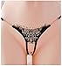SS Queen Women Sexy Lace Sheer G-string Crotchless Pendant Underwear Panties (set1)