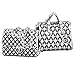 Authentic BELLA FASCINI Designer Purse Quilted Chain Bead Charm - 925 Silver - Fits European Bracelets