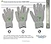 Conductive Glove Package for TENS Electrode Pain Treatment & Diabetes, Neuropathy, Carpal Tunnel, Arthritis Electrotherapy - 1 Glove - Silver Thread (Medium)