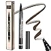 Tattoo Eyebrow Pen Liquid Eyebrow Pencil with Four Tips Long-lasting Waterproof Brow Eyebrow Eyeliner Pencil Brow Gel for Creating Natural Eyes Makeup Drawing Eyebrow and Eyeliner (Light Brown)
