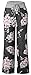Sexymee Women's Comfy Stretch Floral Print Drawstring Long Wide Leg Lounge Pants