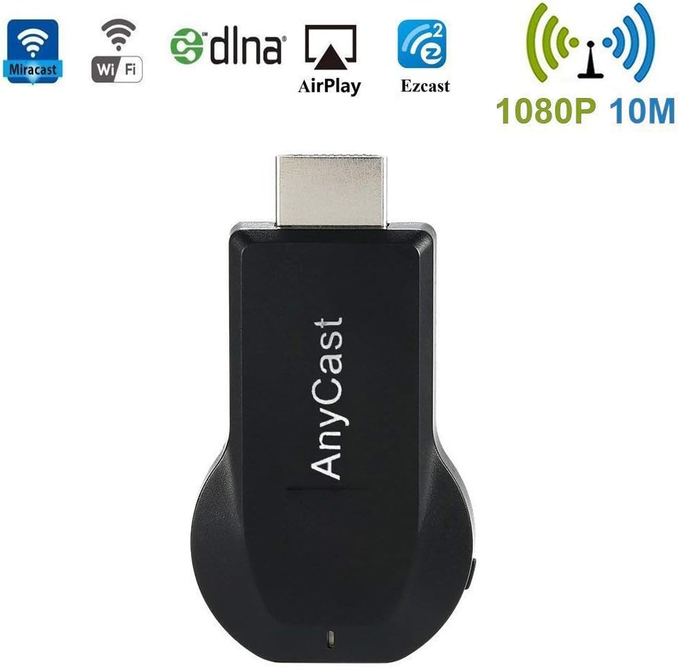 HDMI TV Stick,Superwang 1080P WiFi Wireless Mini Display Receiver Dongle HDMI Adapter TV Miracast DLNA Airplay for iOS Apple iPhone6/7/8/X iPad Samsung Galaxy S6 S7 / S7 Edge to HD TV