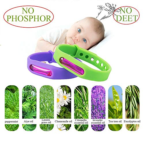 VANZO Mosquito Bracelets, Natural and Waterproof Wrist Bands for Adults, Kids, Pets (6 Pack) - Thumbnail 2