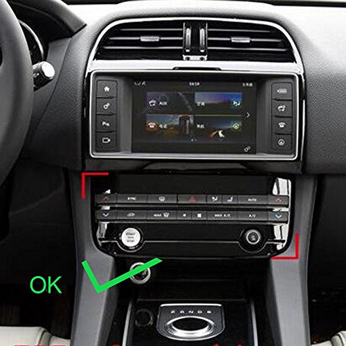 Kadore Interior Front Center Console Dashboard Adjustment Panel Cover Trim for Jaguar F-PACE 2016 2017 2018 ABS Matte - Thumbnail 6