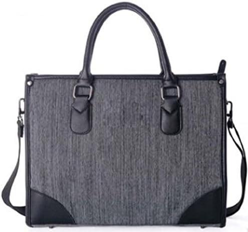 【Shikyou】 2way Business Shoulder Bag 14 Inch Laptop Messenger Bag (Gray)