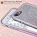 MILPROX iPhone 7 iPhone 8 Shiny Glitter Sparkly Case Slim Premium 3 Layer Hybrid Protective Soft Case for iPhone 7/8 Case - Pink Gradient