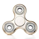 Suiez Anti-Anxiety Bearing Edc Triangle Finger Interscrew Finger Decompression Puzzle Toys Gold