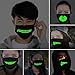 fomei 5 Pack Cool Luminous Unisex Cotton Blend Anti Dust Face Mouth Mask Black for Man Woman