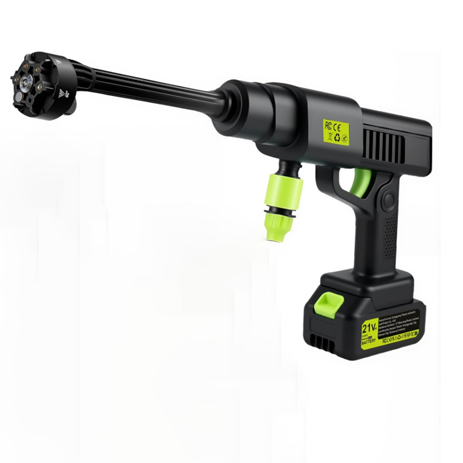 Photo 1 of Wadaddy Cordless Pressure Washer, 900PSI Portable Power Washer with 3.0 Ah Battery, 6-in-1 Nozzle, 10 Speed Adjustment/Battery Level Display, Portable Pressure Washer for Car/Garden/Floor/Yards