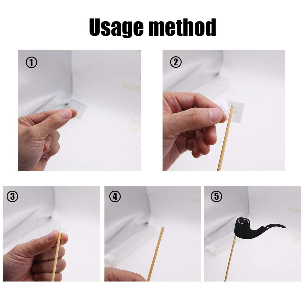 Christmas Party Photo Booth Props, 52PCS DIY Kits Dress-up Decoration for Christmas Theme Party Favors Decorations