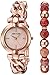Anne Klein Women's AK/2836SUNS Rose Gold-Tone Bracelet Watch and Sunstone Beaded Bracelet