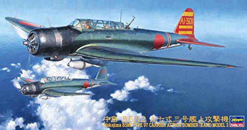 Hasegawa 1:48 Scale B5N2 Type 97 Kate Model 3 Model Kit
