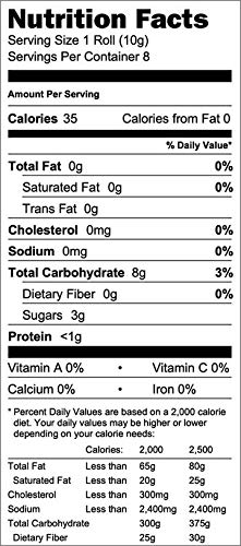 Kim's Magic Pop Crunch Rolls Rice Flavored Snack - Gluten Free, Vegan, All Natural (1 Pack of 8 Rolls) - Thumbnail 2