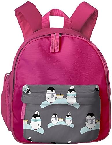 Penguin-Love-Moon-Clouds Girls Backpack Small Backpack Bag