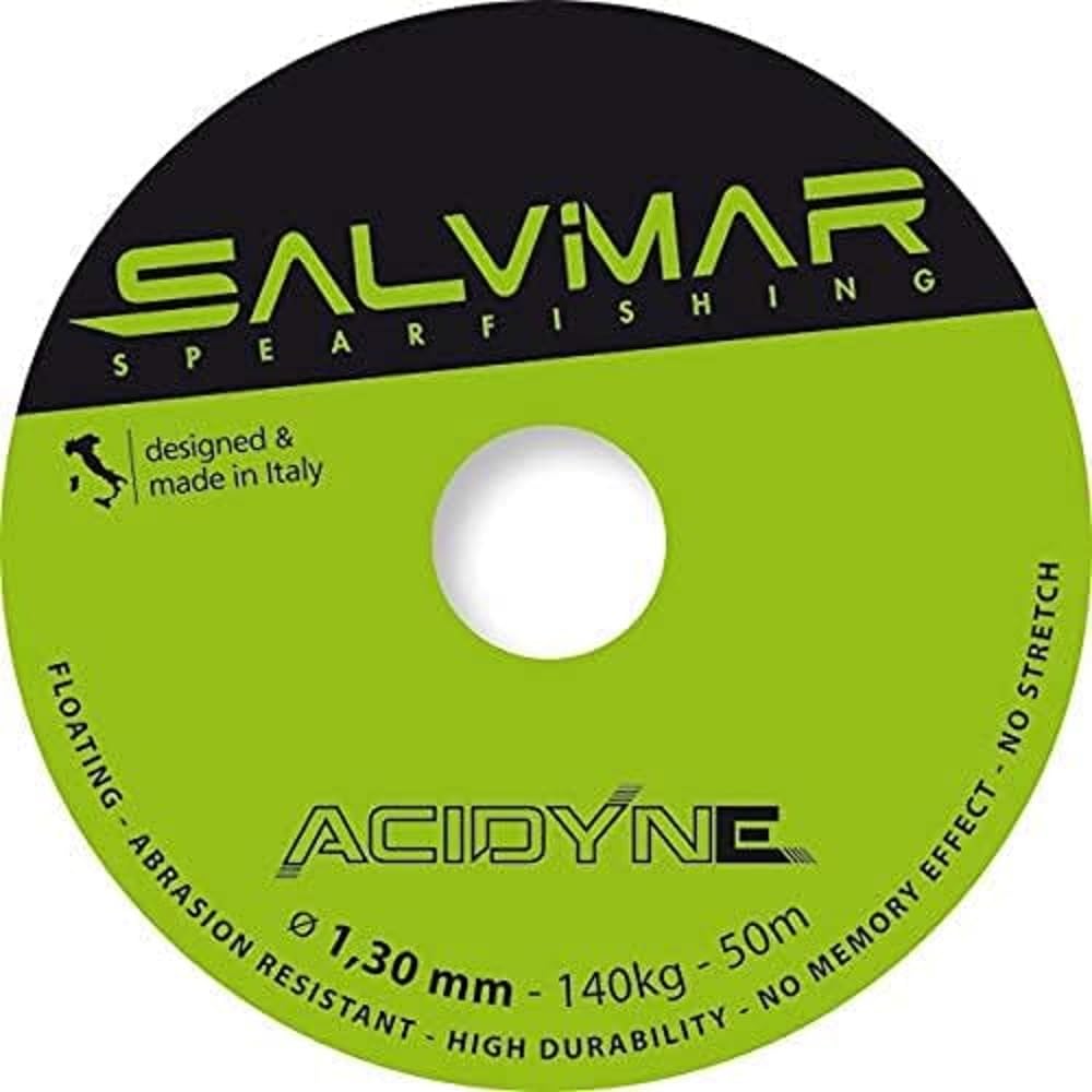 SALVIMAR Unisex Adult Acidyne Line, Acid Green, 50 m - 1.3 mm