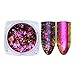 NICOLE DIARY Chameleon Nail Glitter Powder Kit - 3 Boxes Chameleon Powder Chrome Pigment + 3 Boxes Colorful Iridescent Flakes Sequins Glitter Paillette