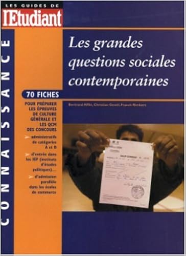 En Ligne Les Grandes Questions Sociales Contemporaines 2003 - 
