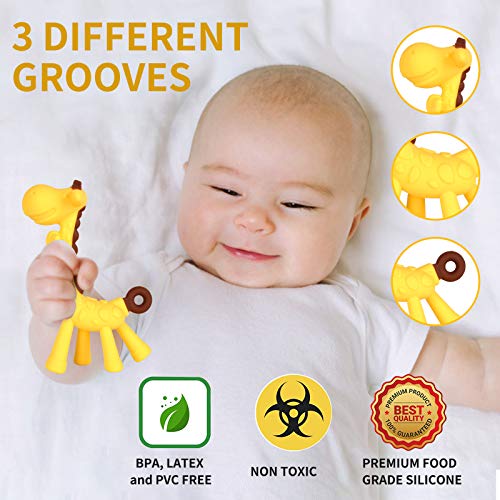 Fu Store Baby Teething Toys (7 Pack) for Newborn BPA Free Infant
