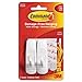 Command Medium Hooks, White, 24-Hook