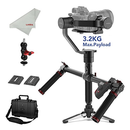 MOZA Air 3-Axis Gimbal Stabilizer for DSLR and Mirrorless Camera, with Moza Thumb Controller and Dual Handle, Auto-tuning Mimic Control, i.e. Sony A7, Panasonic GH5, Canon 5D