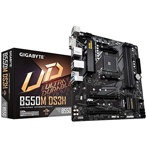 Gigabyte B550M DS3H mATX Motherboard for AMD AM4 CPUs
