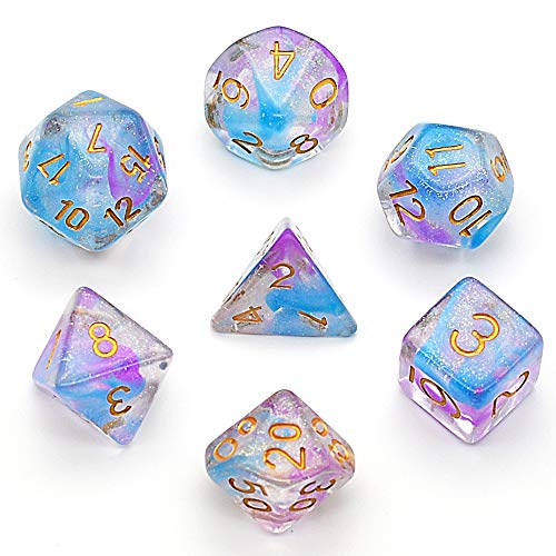 image for UDIXI DND Dice Sets Swirls Iridecent Dice for Dungeons and Dragons Pat