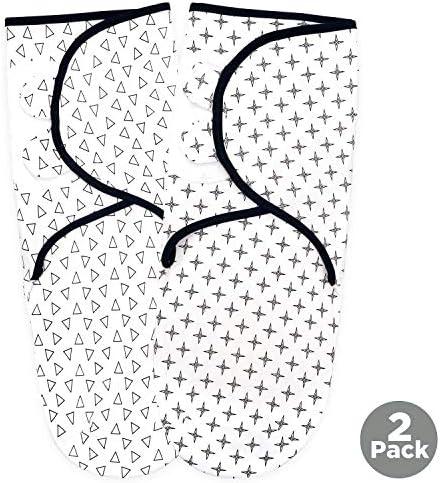 Baby Sleep Sack 6-12 Months - Baby Wearable Blanket - Breathable Cotton Sleep Sacks - 2 Pack Sleeping Bag Sack, Medium Size, 2-Way Zipper, 0.5 Tog