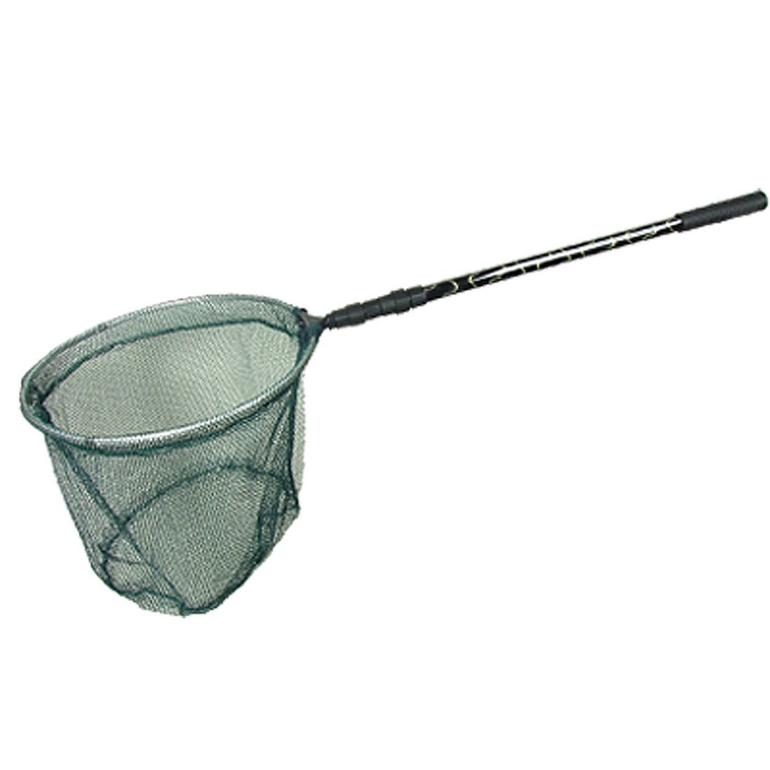 Green Folding Round Fishing Landing Net w 3 Sections Telescopic Black Handle Amazon.co.uk