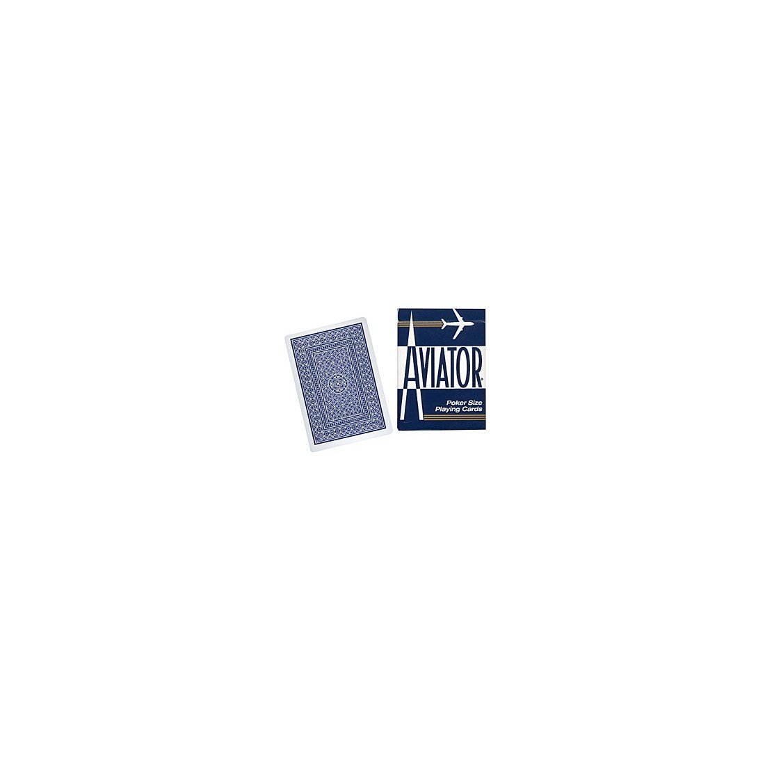 Aviator Cards Poker Size Blue