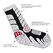 Mens Women Ski Cotton Socks High Performance Thick Warm Wicking Crew Socks for Snowboard Hiking Sports(Long, Black&Blue)
