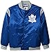 STARTER NHL Toronto Maple Leafs Men's The Enforcer Retro Satin Jacket, X-Large, Blue