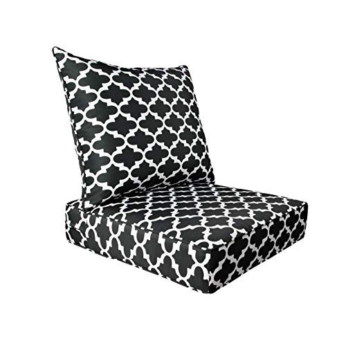 Bossima Indoor/Outdoor Deep Seat Chair Cushion Set, Spring/Summer