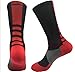 Yshare 4 Pack Men's Cushioned Basketball Dri-Fit Athletic Compression Long Sports Outdoor Dress Socks Size