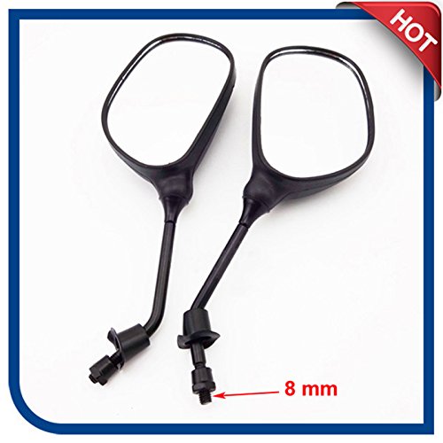 Oda Rearview Mirrors 8mm Rearview Mirror Universal Use Scooter Motorcycle ATV Quad
