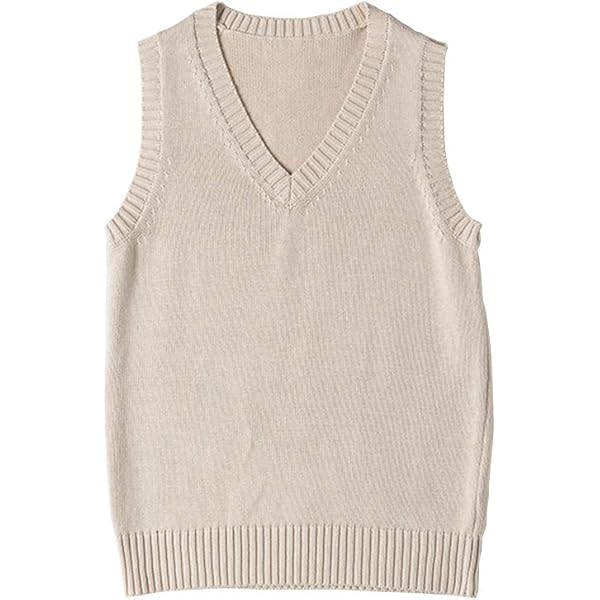 ZUEVI Women's Sweater Vest Classic V Neck Uniform Pullover