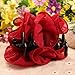 Bluelans Pack of 5 Women's Hair Clip Beautiful Korean Chiffon Rose Bow Hair Claw Clip Gorgeous Hair Accessory (5pcs (black,blue,beige,pink,red))