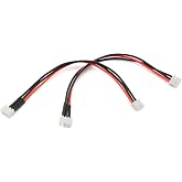 RuiLing 2pcs 15cm JST-XH 2S LiPo Balance Power Cable Connector 22AWG Extended Charging Wire Male Female Plug for RC Drone FPV Quadcopter Rechargeable Lipo Battery Charger DIY