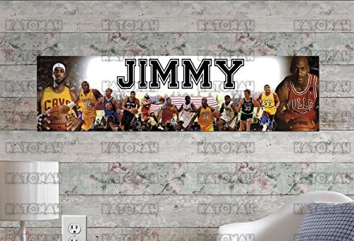 Customized Name Painting NBA Superstars Poster With Your Name On It Personalized Banner