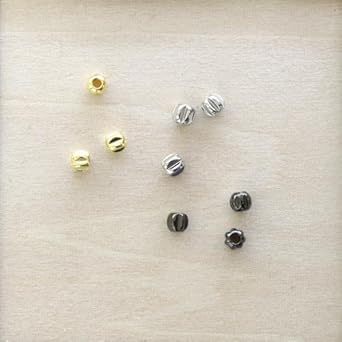 Amazon メタルビーズ 3mm 20コ ガンメタ ビーズ ストーン 通販