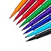 Paper Mate Point Guard Flair Needle Tip Stick Pen, Ink.7mm, Pack of 8, Assorted (89061)