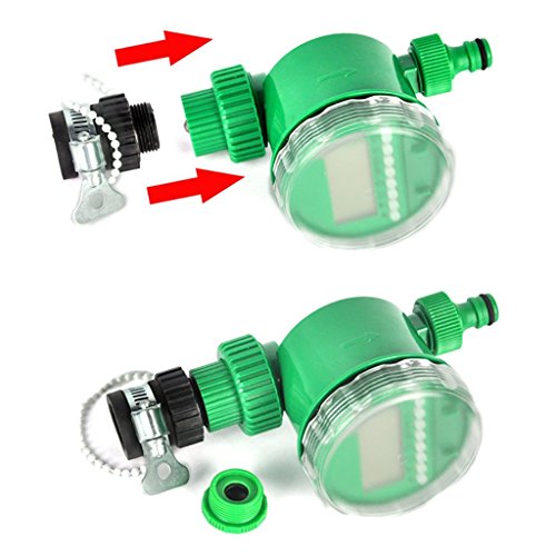 Boruit DIY 25m Auto Drip Irrigation Kit with Timer,Plant Garden Watering Kit Gardening Drip Watering Irrigation System for Flower Bed Patio Garden Greenhouse Plants