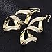 Clearance! Elogoog Jewelry 1Pair Fashion Women Matte Cross Dangle Gold Loop Earings (Gold)