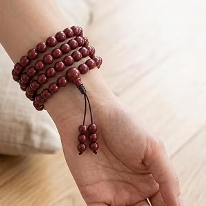 1 PCS 8mm 108 Beads Multi-Layer Bracelet, Buddhist Prayer Beads for Meditation and Yoga, Wrap Bracelet for Men and Women