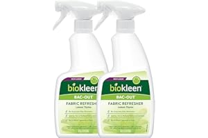 Biokleen Bac-Out Fresh, Fabric Refresher - 2 Pack - Eco-Friendly, Plant-Based, No Artificial Fragrance, Colors or Preservatives, Lemon Thyme, 16 Ounce