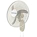 Hurricane Supreme Oscillating Wall Mount Fan w/ 3 Quite Speeds, White, 18