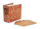 Graphic 45 4501284 Square Tag & Pocket Album, Red