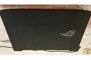 Pre-Cut Black Carbon Fiber 1PCS Top+1PCS Palmrest+1PCS Bottom Skin Sticker Vinyl Cover Film for Your Laptop (Tell me The Deta