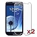 Samsung Galaxy S III 2x S3 GT-i9300 Premium Invisible Clear LCD Screen Protector Cover Guard Shield Protective Film Kit 2 Pieces